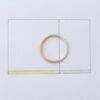 Golden Ratio - 1.5 mm 9k Gold + Silver. Wedding bands made of 9ct yellow gold and silver in golden ratio. Perfect rings for math lovers, geeks, scientists or artists.