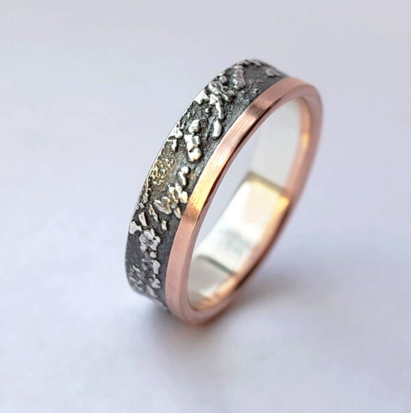 Silver Chaos with Rose Gold Edge